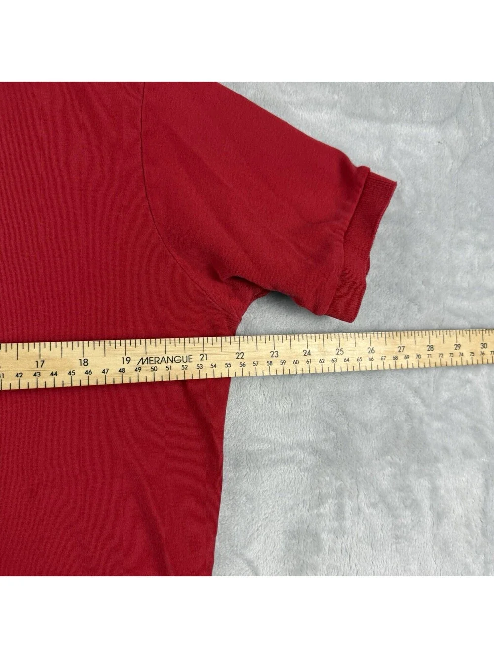 VTG Polo Ralph Lauren Men Polo Shirt Red Pony Size L Classic fit Business Casual